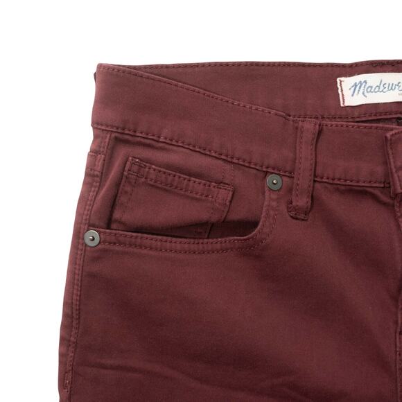 Madewell Maroon 5 Pocket Skinny Jeans Size 28 - Picture 4 of 12